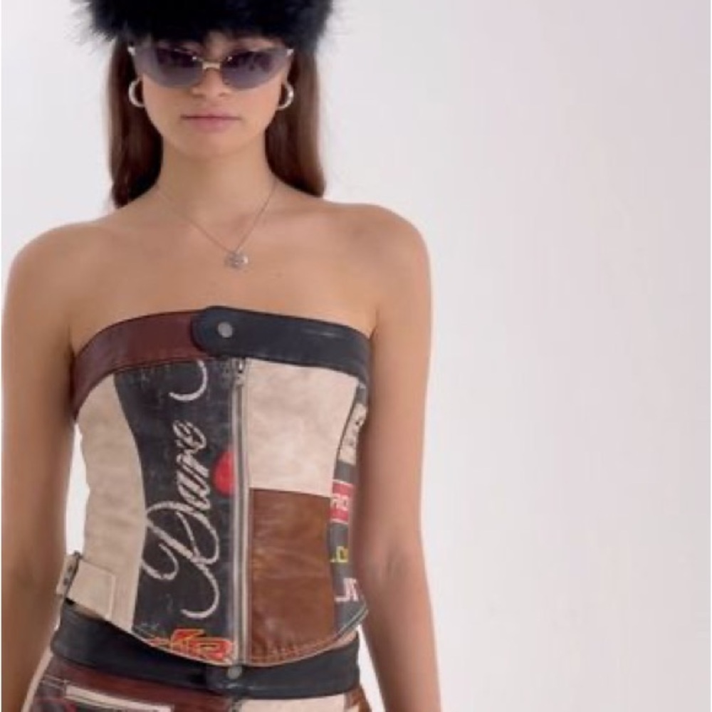Jaded London Daytona Vegan Leather Corset Top - Picture 5 of 5